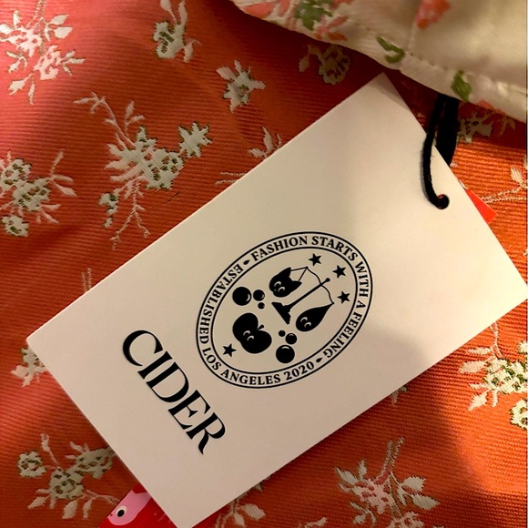 CIDER V-NECK FLORAL KNOTTED CORSET POCKET MINI DRESS - Picture 7 of 12